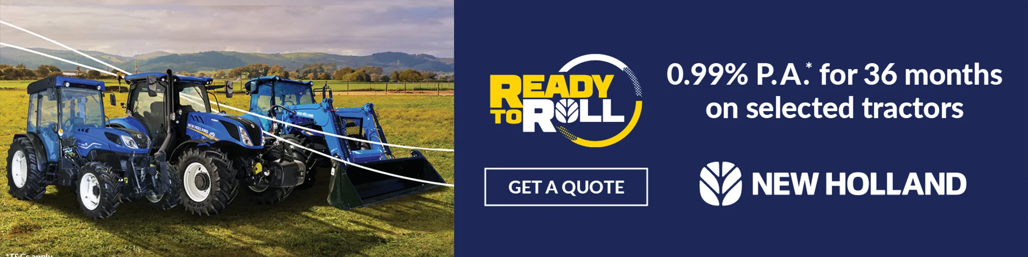 Eady To Roll With New Holland Lp